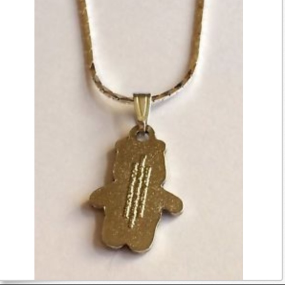 Silver Winnie The Pooh Necklace Disney 18" Pendant Vintage Charms Signed - Picture 6 of 8